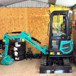 Pengiriman Gratis Excavator Kubota Engine INFRONT 1.2 Ton 1.8 Ton Mini Alat Berat Pertanian Crawler Mini Excavator - Product Image 3