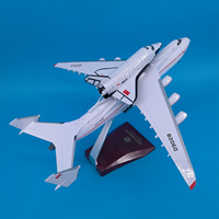 Modèle d'avion en résine moulée sous pression Antonov 225 de 30 cm avec navette spatiale Buran 1/280, ornement d'aviation avec base de présentation