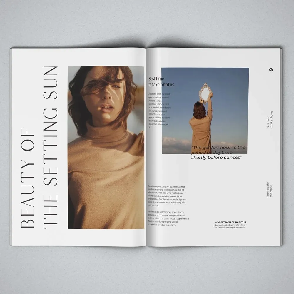 Impresión personalizada de buena calidad cubierta suave revista mesa de Café Libro catálogo para la moda