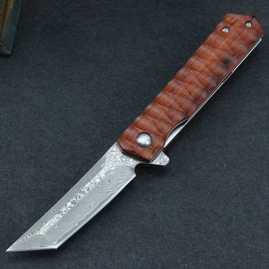 GT-8883 Damas Couteau Pliant Africain Palissandre VG10 Lame Tactique Chasse Camping Survie Cadeau EDC Couteau Tunafire - Product Image 3