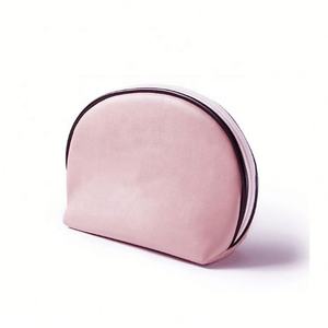 Trousse de maquillage personnalisée en forme de coquille sac de cosmétique de voyage en cuir PU pour filles - Product Image 2