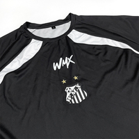 Maillot de football personnalisé style streetwear, col en V classique, respirant, manches courtes, imprimé rétro en maille pour l'été