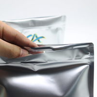 Sacs en Mylar CR argentés métallisés personnalisables, pochette de rangement multi-usages écologique pour produits secs, compléments alimentaires et petits sachets