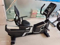 Bicicleta Estática Reclinada Magnética de Grado Comercial, Bicicleta Estática Horizontal con Monitor LCD, Sensor de Ritmo Cardíaco, para Gimnasio y Uso Doméstico