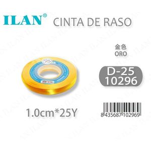 Nastro in Raso Ilan 1.0cm 25Y Oro D-25 - Product Image 1