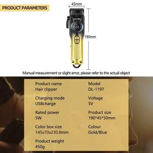<span class=keywords><strong>DALING</strong></span>, nueva cortadora de pelo eléctrica profesional recargable, cortadora de pelo inalámbrica autocortante, la más nueva para salón - Product Image 6