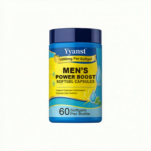 Complément alimentaire naturel Power Boost 1000mg en gélules molles pour hommes, 60 unités, pour soutenir l'entraînement et la vitalité quotidienne, améliore la vitalité physique masculine - Product Image 1