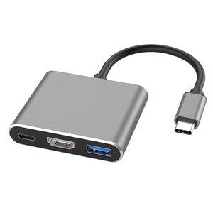 Station d'accueil transfrontalière Type-C : Hub d'extension <span class=keywords><strong>USB</strong></span> multi-ports Type-C vers <span class=keywords><strong>HDMI</strong></span>/VGA, adaptateur de câble pour ordinateur - Product Image 1