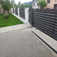 Rampe en alliage d'aluminium massif antirouille, hauteur, longueur et épaisseur de tube personnalisables pour villa, balcon, escalier, clôture de jardin