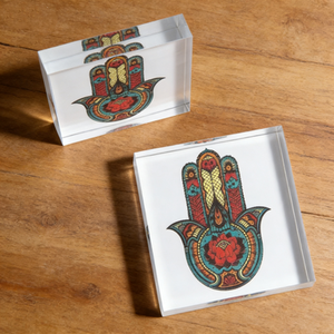 Direct Factory Wholesale High Quality Acrylic Block Judaica gifts Judaica Hamsa Hand for <b>Display</b> - Product Image 1