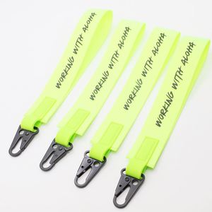 Custom Heavy Duty Olecranon Buckles & High-Visibility Neon Webbing Wristlets Bulk Personalized Metal Hook Tactical Key Straps - Product Image 1