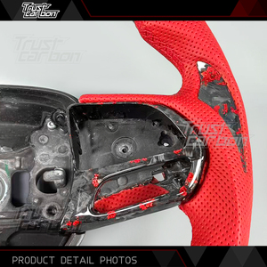 Volante Deportivo Personalizado de Fibra de Carbono Forjado con LED para Charger y Challenger R/T SXT Hellcat 2013-2023 - Product Image 4