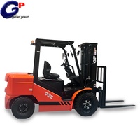 Truk Forklift Diesel GP 3.5T: Tiang 3-Tingkat 4.5M, Side Shift, Xinchai C495, Otomatis.