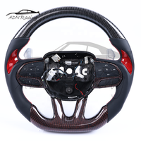 Volant sport en fibre de carbone personnalisé avec voyant de changement de vitesse LED pour JEEP Track-hawk SRT 2014+
