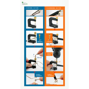 Extracteur de vis St Screw Puller 3T-004, outil de réparation de lunettes en métal pour vis cassées ou abîmées, fixation de montures, conception flexible - Product Image 2