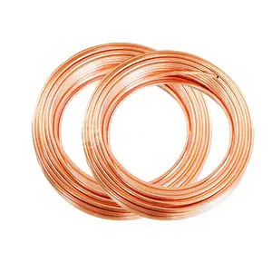 ท่อทองแดงทำความเย็น C1100 C12200ท่อทองแดงสำหรับเครื่องปรับอากาศ1/4 3/8ท่อทองแดงสำหรับทำความเย็น