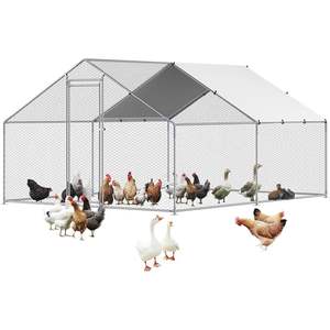 <span class=keywords><strong>Gallinero</strong></span> de metal grande con carrera, <span class=keywords><strong>gallinero</strong></span> Walkin <span class=keywords><strong>para</strong></span> patio con cubierta impermeable Spire Roof - Product Image 6