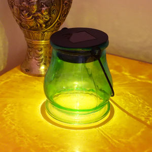 Nuevo diseño blanco cálido LED botella de vidrio tarro linterna solar colgante vidrio Luz Jardín exterior luz para paisaje decorativo - Product Image 6