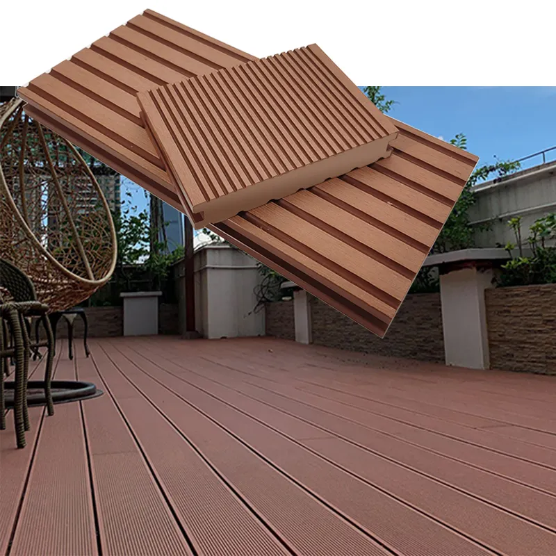 Tercel wpc Material Is Easy To Install Outdoor hollow Wpc Deck