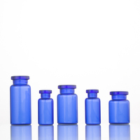 Ampoules en verre pharmaceutique ambré clair bleu de 3 ml, 4 ml, 5 ml, 9 ml, 10 ml, 15 ml, 30 ml pour produits médicaux et cosmétiques