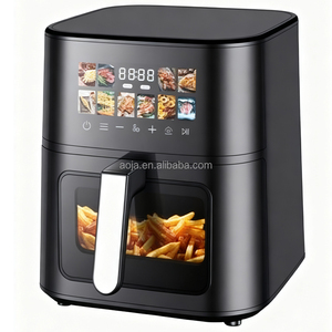 6.5L vuông không dầu nướng nồi chiên không khí Lò nướng đôi giỏ màu kỹ thuật số hiển thị tính năng thông minh tiết kiệm năng lượng thiết bị gia dụng - Product Image 1