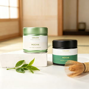 Envase Metálico <span class=keywords><strong>de</strong></span> Lujo en Negro Mate y <span class=keywords><strong>Blanco</strong></span>, Apto para Alimentos, para <span class=keywords><strong>Café</strong></span> en Polvo, Té, Matcha, 40g, 150g, 350g, Listo para Enviar - Product Image 6