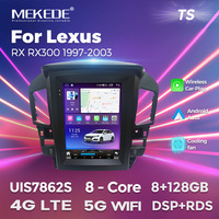 MEKEDE voiture-play Android auto voiture 9.7 pouces voiture 360 caméra panoramique GPS BT FM AM écran pour Lexus RX RX300 1997-2003