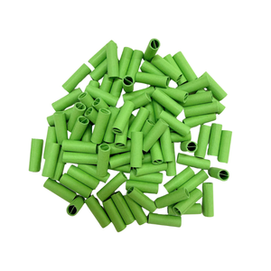 Tubes en papier vert pour projets d'artisanat, fournitures décoratives pour franges et pompons - Product Image 1