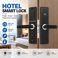 Système de Serrure de Porte Électronique Intelligente pour Hôtels, Logiciels de Gestion Hôtelière, Bureaux, Appartements et Chambres d'Hôtes, en Fonte avec Revêtement en Poudre