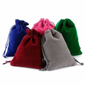 Custom High Quality extra Large <strong>Velvet</strong> <strong>Fabric</strong> Drawstring <strong>Bag</strong> <strong>for</strong> Clothing Shoes Daily Necessities - Product Image 4