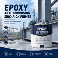 Revêtement liquide anti-corrosion imperméable à deux composants, apprêt époxy riche en zinc 70% pour la construction de tunnels