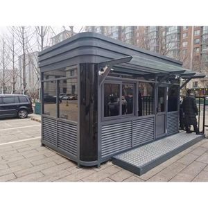 Poste de Garde Métallique Extérieur en Acier, Structure Résistante aux Intempéries, Station de Sécurité pour Patrouille - Product Image 1