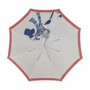 Manche en fibre de carbone Qualité personnalisée Gentleman Style Coupe-vent Uv Parasol <span class=keywords><strong>Canne</strong></span> <span class=keywords><strong>Parapluie</strong></span> de golf pour hommes Parapluies personnalisés avec logo - Product Image 4