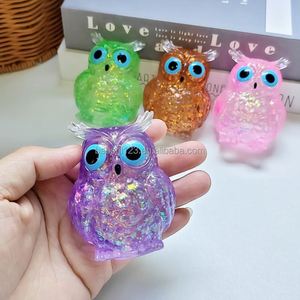 Juguete Blandito de Maltosa con Textura de Búho, de Rebote Lento, para Descompresión, Juguete de Apretar, Adorno de Animal de Simulación, Regalo Antiestrés y Sensorial - Product Image 3