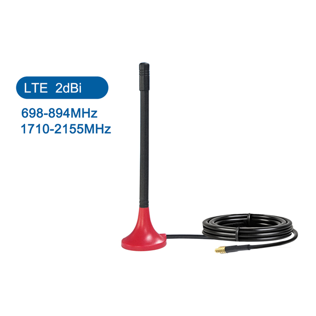4G LTE Screw Fixed Antenna 2dBi External Omni-Directional 698-2700MHz for Male 1.5:1 VSWR Industrial Router Gateway Modem