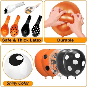 Set arco ghirlanda di <span class=keywords><strong>Halloween</strong></span>, coriandoli da 5,10,12 pollici, palloncino <span class=keywords><strong>a</strong></span> pois <span class=keywords><strong>a</strong></span> fascia forniture per decorazioni per palloncini per feste <span class=keywords><strong>a</strong></span> <span class=keywords><strong>tema</strong></span> <span class=keywords><strong>Halloween</strong></span> - Product Image 2