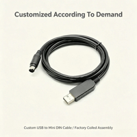 Cable de Programación de Datos DC USB CT-62 CAT Mini DIN para Transceptor de Radio OEM ODM Venta al por Mayor