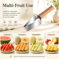 Keuken fruit snijder watermeloen voorbereiding fruit serveren snel snijden roestvrij staal driehoekige watermeloen snijder
