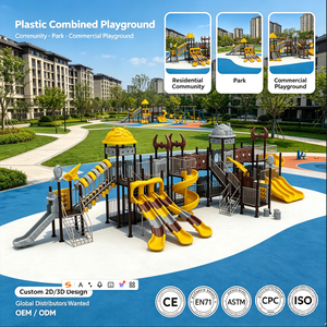 Tuyau spiralé en plastique HDPE anti-UV certifié ASTM de la marque Jingang, pour toboggan extérieur de type bateau pirate, composants en acier inoxydable, certifié CE - Product Image 2