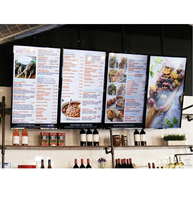 Insegna Menu Personalizzata A1 A2 A3 A4 per Ristoranti, Cornice Luminosa LED per Pubblicità, Espositore per Poster