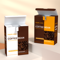 Caja de Café Instantáneo de Papel Reciclado con Impresión Personalizada y Logotipo, Empaque para Café Espresso Instantáneo