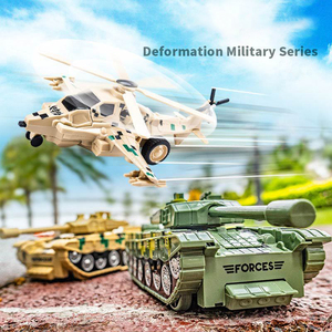 Juguete de Coche 2 en 1 con Deformación, Robot Helicóptero Transformable con una Sola Tecla, Juguete Educativo para Niños, Precio al por Mayor - Product Image 4