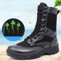BAEWOON TB32 Bottes tactiques ultra-légères pour homme, respirantes en maille, pour la chasse en forêt, bottes de sécurité montantes pour l'entraînement, direct usine