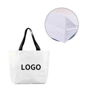 Sacs fourre-tout personnalisés en RPET laminé double face renforcé pour femmes, vente en gros - Product Image 1