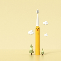 Cepillo de dientes eléctrico inteligente para niños con función de onda de sonido Carga USB Cabezal de cepillo de pelo suave impermeable para niños y niñas