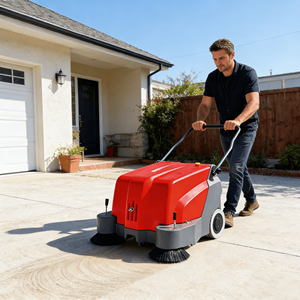 Nueva Máquina Fregadora de Pisos Industrial, Autopropulsada, a Batería, de Empuje Manual, para Uso Doméstico - Product Image 6