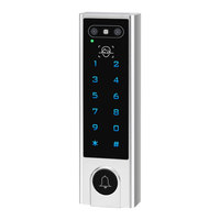 Système de contrôle d'accès biométrique par reconnaissance faciale V3-Wifi en métal, étanche pour extérieur, avec terminal de contrôle d'accès par carte EM/Mifare