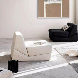 Fauteuil inclinable modulaire en tissu avec mousse compressée <span class=keywords><strong>sous</strong></span> <span class=keywords><strong>vide</strong></span>, canapé sectionnel pliable individuel pour salon - Product Image 3