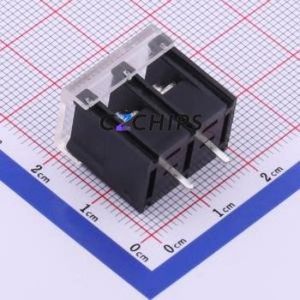 KF28C-7.62-2P Barrier Terminal Block Through hole Component (THT),P=7.62mm Connector With Cover Plate 7.62mm 1x2P Straight Pin - Product Image 2