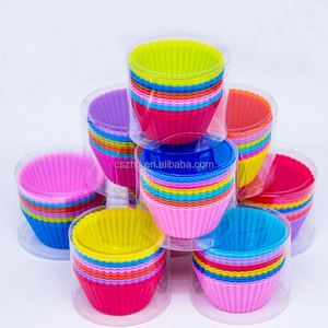 Non-Stick <b>Silicone</b> Muffin Cups for Pastry Customized <b>Silicone</b> <b>Baking</b> Mold Muffin Cups Wholesale Reusable Cup Cake - Product Image 6